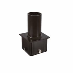 4-in Straight Pole Tenon Mount Top, Bronze