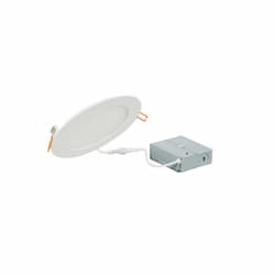 6-in 16W Slim Microdisk Downlight, 1200 lm, Selectable CCT, White