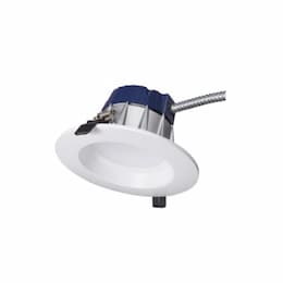 9W LED Recessed Downlight, 13W CFL Retrofit, 0-10V Dim, 700 lm 2700K, White