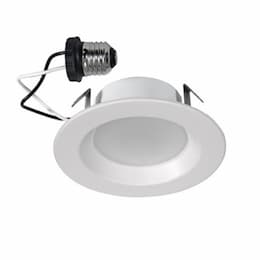 4-in 8W LED Downlight, Smooth, 650 lm, 120V, Selectable CCT