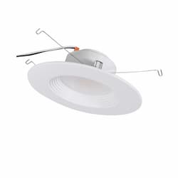 5/6-in 9W LED Downlight, Smooth, 725 lm, 120V, Selectable CCT