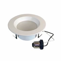 4-in 7.5W LED Downlight, Smooth, 600 lm, 120V, 4000K