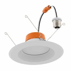 5/6-in 8W LED Downlight, Smooth, E26, 725 lm, 120V, Selectable CCT