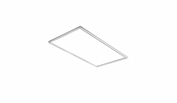 35/40/45W 2X4 LED Panel Bars, 120V-347V, Selectable CCT, White