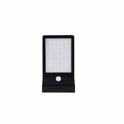 3.5W Solar Powered Flood Light, 350 lm, 5000K, Black