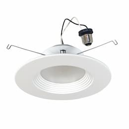 5/6-in 14W LED Baffle Reflector Downlight, E26, 1200 lm, 120V, 2700K