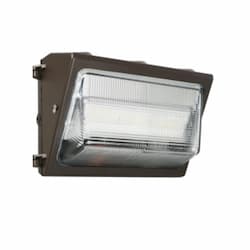 60W LED Wall Pack w/ Photocell, Open Face, 120V-277V, 5000K, Bronze