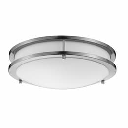 12-in 15W LED Flush Mount, 1050 lm, 120V, Selectable CCT