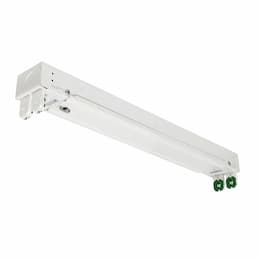 2-ft LED T8 Ready Strip Light Fixture, 2-Lamp, Dual-Ended