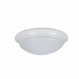 11" Flush Mount Light w/ Trim, 0-10V Dimmable, 1000 lm, 120V, 2700K, White