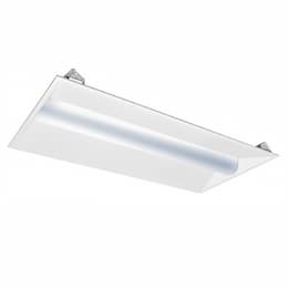 35W 2X4 LED Volumetric Troffer, Dimmable, 4600 lm, 120V-277V, 4000K