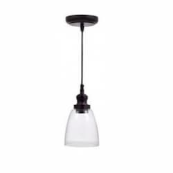 Brookline Pendant Light, E26, 800 lm, 120V, 2700K, Matte Black