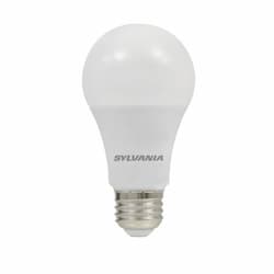 9W LED A19 Bulb, Dimmable, E26, 800 lm, 120V, 3500K, Frosted