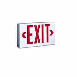 2.3W LED Exit Sign w/Battery Backup, Red