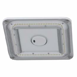 60W LED Canopy Light w/ Sensor, 160 Degree,  120V-277V, 4000K, WHT