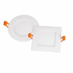 8-in 18W Snap-In LED Downlight, Square, Dimmable, 1400 lm, 120V, 5000K