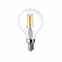 3W LED G16 Bulb, Dimmable, E12, 250 lm, 120V, 4000K, Clear