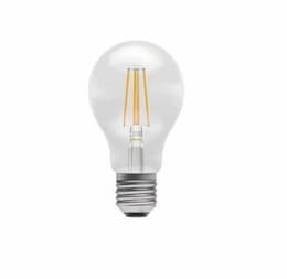 4.5W LED A19 Bulb, Dimmable, E26, 450 lm, 120V, 2700K, Clear