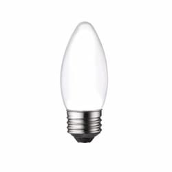 3W LED B11 Bulb, Dimmable, E26, 250 lm, 120V, 3000K, Frosted