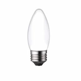 4W LED B11 Bulb, Dimmable, E26, 300 lm, 120V, 2700K, Frosted