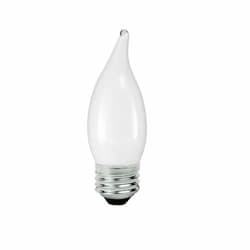4W LED F11 Bulb, Dimmable, E26, 300 lm, 120V, 2400K, Frosted