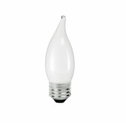 4W LED F11 Bulb, Dimmable, E26, 300 lm, 120V, 2700K, Frosted