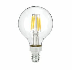 3W LED G16 Bulb, Dimmable, E12, 250 lm, 120V, 4000K, Clear