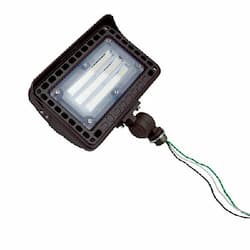 15W LED Flood Light w/ Knuckle Mount, 1650 lm, 4000K, Bronze