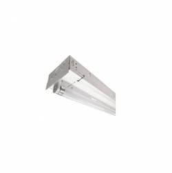 8-ft 2-Lamp LED T8-Ready Strip Fixture w/Motion Sensor, Direct Line Voltage	