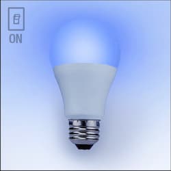 10W Colorflip Led A19 Bulb, E26, 800 lm, 2700K/Blue