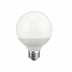 6W Frosted LED G25 Globe Bulb, Dimmable, 3000K