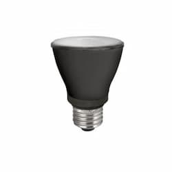 7W LED PAR20 Bulb, Narrow, Dim, E26, 120V, 625 lm, 3000K, BLK