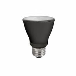 7W LED PAR20 Bulb, Dimmable, E26, 120V, 675 lm, 4100K, Black