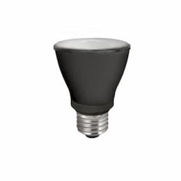 7W LED PAR20 Bulb, Narrow, Dim, E26, 120V, 675 lm, 4100K, BLK