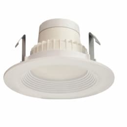 4-in 9W LED Recessed Downlight, Dimmable, 550 lm, 120V, 2700K, White