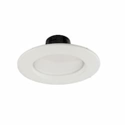 6-in 9.5W LED Recessed Downlight Retrofit, Dimmable, 850 lm, 120V, 3000K, White