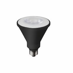 10.5W LED PAR30 Bulb, Narrow Flood, Dimmable, 850 lm, 2700K, Black