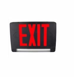 1.5W LED EXIT Sign Combo w/ Remote Capabilities, Red Letters, 