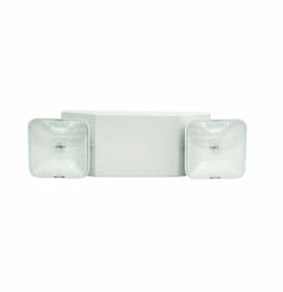 1W LED Emergency Light w/ Double Remote Head, White