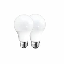 8W LED A19 Bulb, Frosted Glass, 40W Inc. Retrofit, 425 lm, 2700K