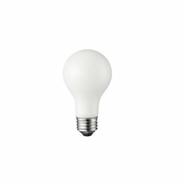 8W LED A19 Bulb, Dimmable, 725 lm, 2700K, White