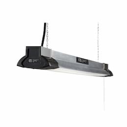 34W 4-ft LED Shop Light w/ Pull Chain,  0-10V Dim, 100W MH Retrofit, 3400 lm, 4000K