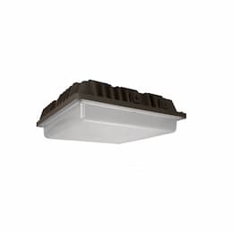 40W LED Canopy Light w/ Photocell Sensor, 4800L, 5000K, Bronze