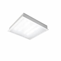 45W 2X2 LED Recessed Troffer Light, Dimmable, 3500K, 4000 Lumens, Frosted