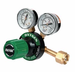 Victor Medium Duty G Pressure Gauge Regulator, CGA540, Oxygen, 3,000 PSIG Inlet