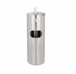 Stainless Steel Dispenser Stand Receptacle w/ No Door