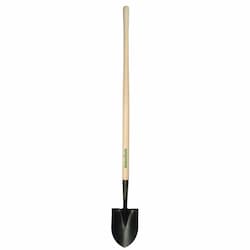 6in Steel Round Point Digging Shovel with White Ash Handle