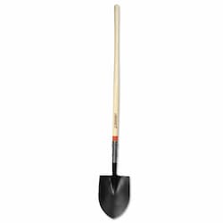 Round Point Shovel Razor Back White Ash Handle