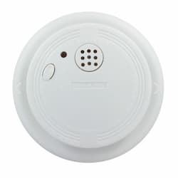 Ionization Smoke & Fire Alarm, Large Plate, 9V Battery