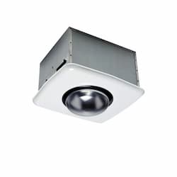 Bathroom Exhaust Fan w/ Custom-Designed Motor & Heat Bulb, 4 inch Duct Adaptor, 85 Sq. Ft